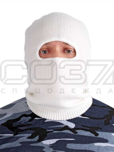 Подшлемник вязаный Vortex цв.белый тк.акрил